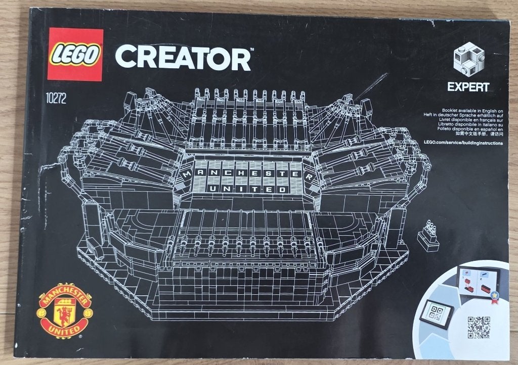 Lego Old Trafford - Manchester United instructie boek, Gebruikt, Lego, Accessoire, Ophalen of Verzenden