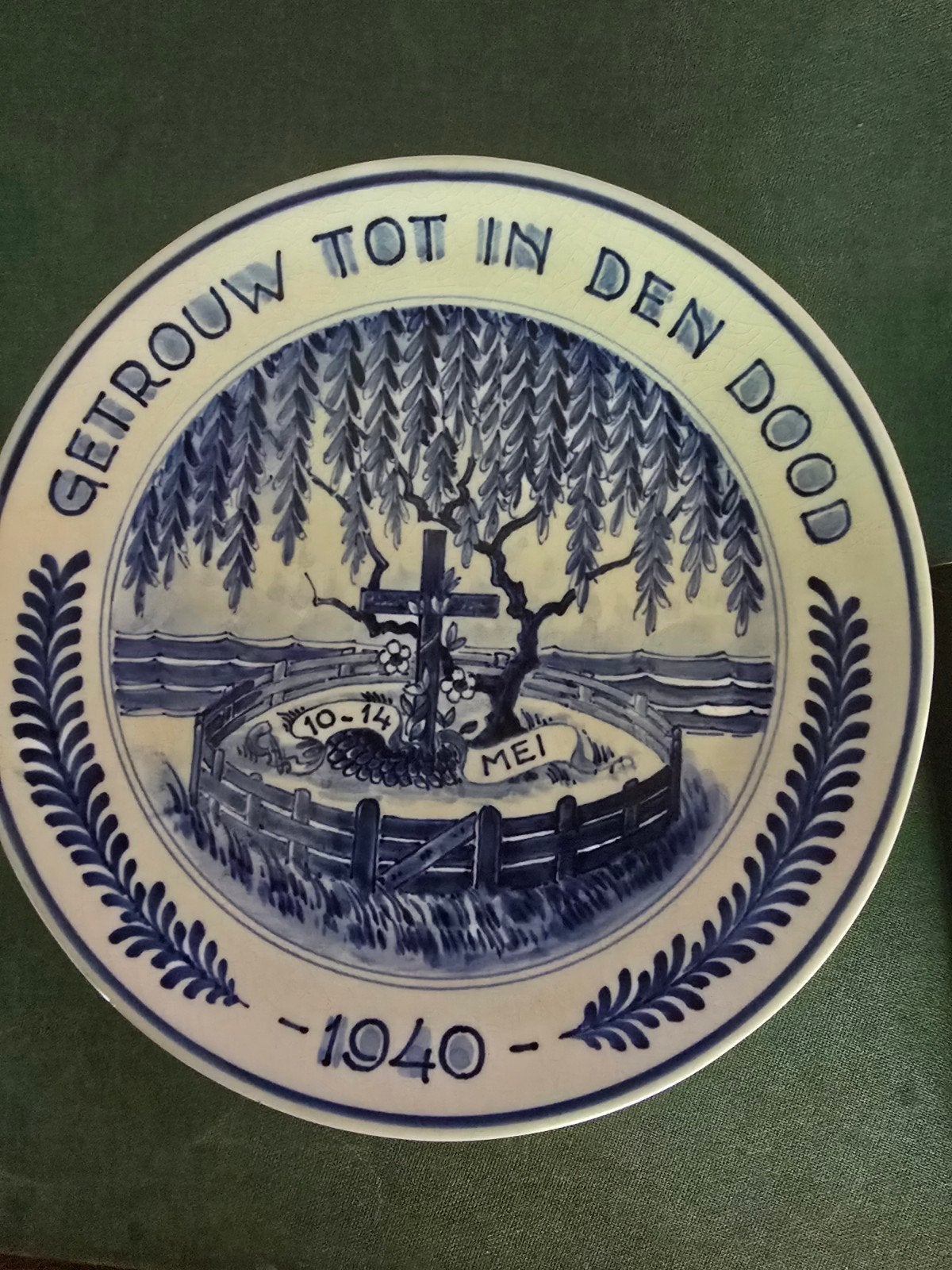 Herdenkingsbord 10-14 Mei 1940 - Getrouw tot in den Dood, Ophalen of Verzenden