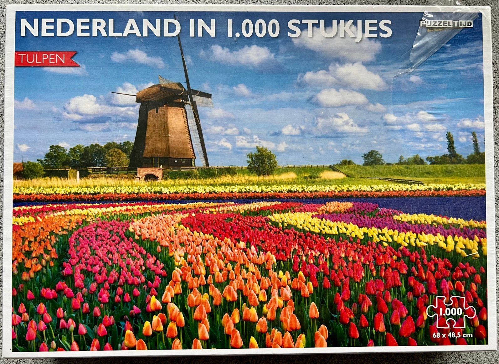 Puzzel van Puzzeltijd “Tulpen” 1000 stukjes NIEUW, Ophalen of Verzenden, 500 t/m 1500 stukjes, Nieuw
