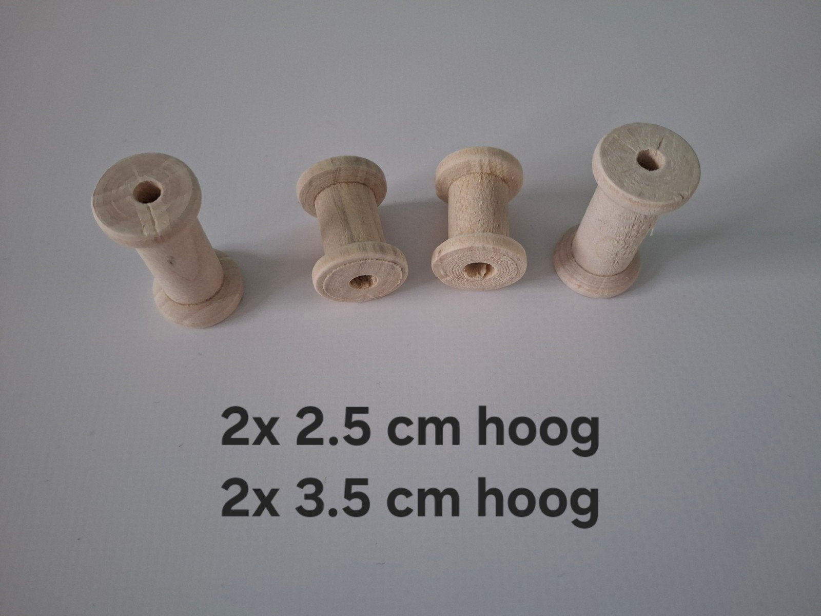 Houten klosjes voor garen of decoratie (4 stuks), Ophalen of Verzenden, Nieuw
