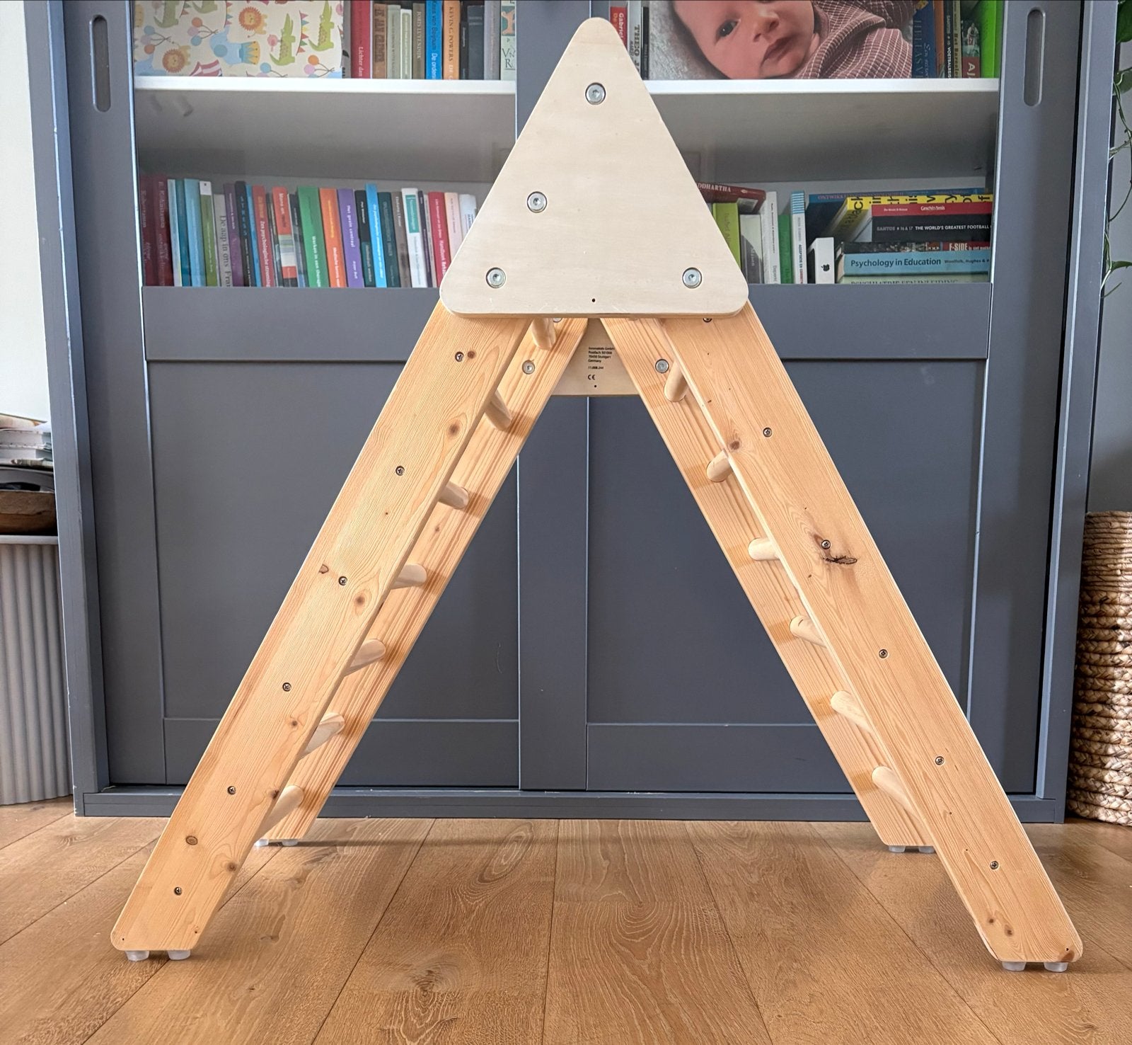 Houten Klimrek voor Kinderen - Pikler Driehoek, Ophalen, Zo goed als nieuw, Klimwand