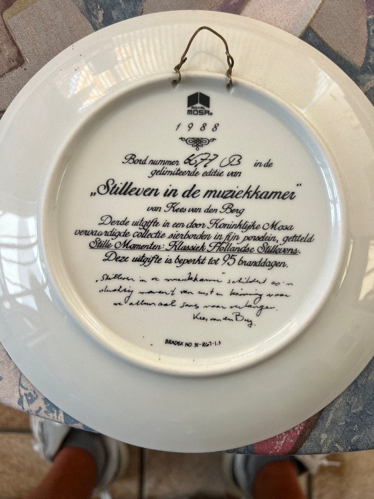 4 mooie wandbordjes Royal Mosa, Ophalen of Verzenden