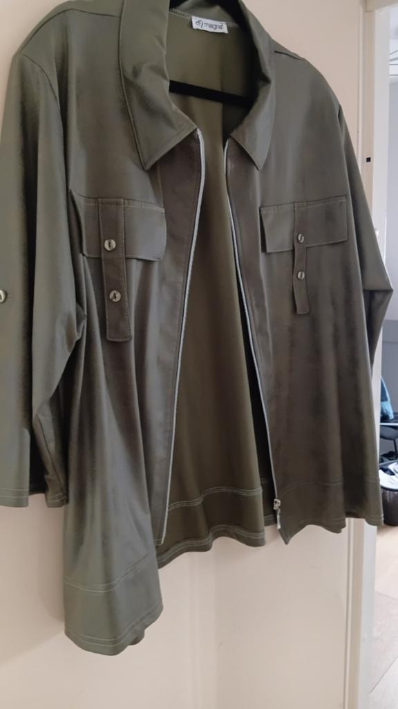 Nieuw kestherlook jasje magna 56/58, Ophalen of Verzenden, Nieuw, Zwart, Jasje of Colbert