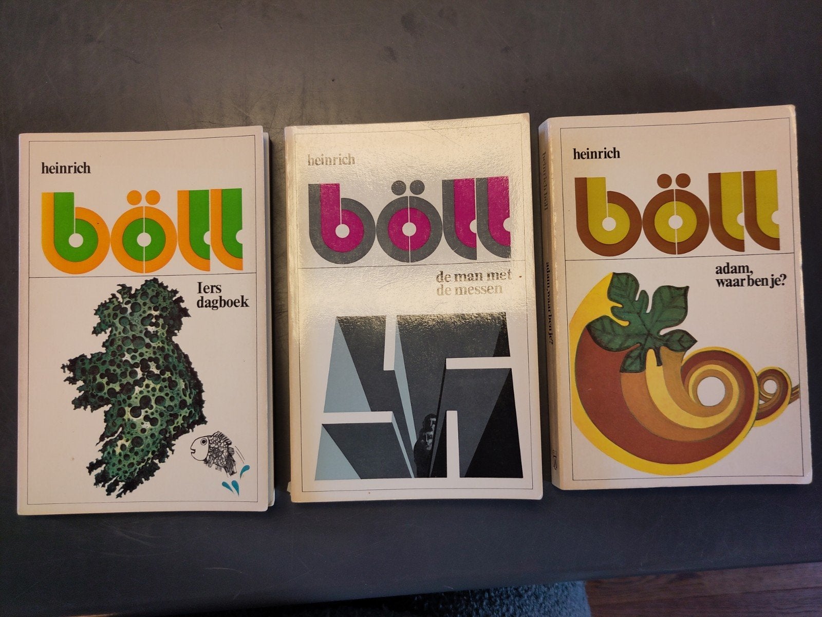 3 boeken Heinrich Böll - Iers dagboek, De man met de messen, Boeken, Ophalen of Verzenden, Gelezen, Heinrich Böll
