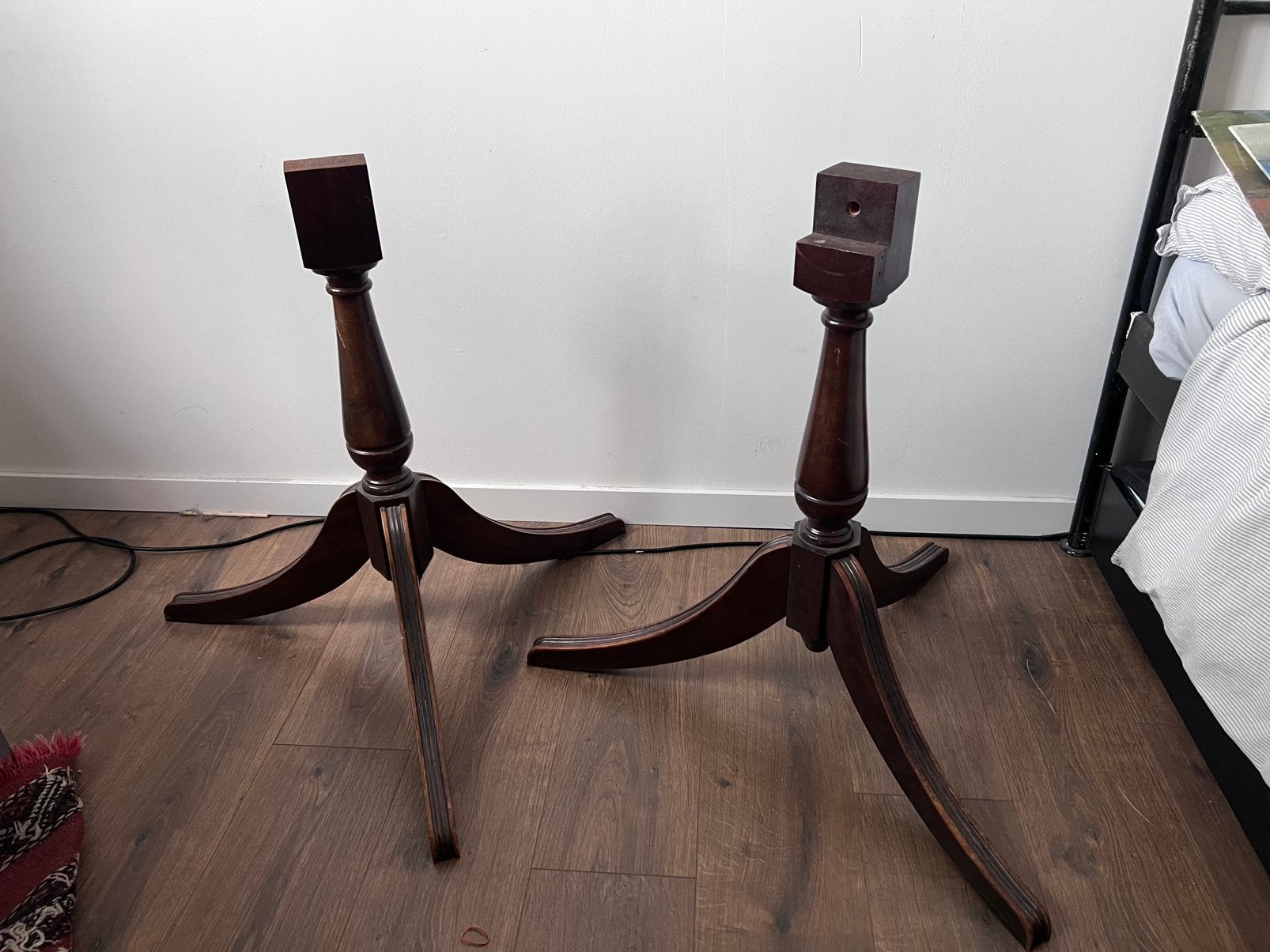 Antique table legs in hard wood, Tafelpoot, Gebruikt, Overige vormen, Overige houtsoorten
