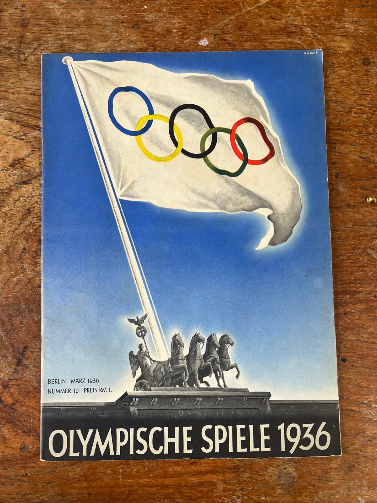 Magazine Olympische Spelen 1936 - Maart 1936 (Nr. 10), Verzamelen, Ophalen of Verzenden, Overige soorten, Duitsland, Boek of Tijdschrift