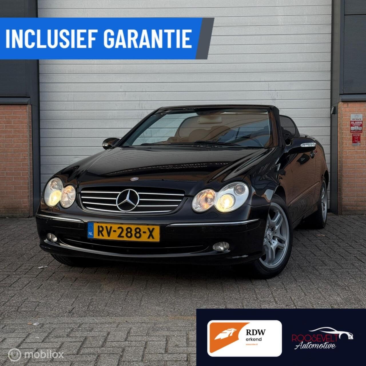 Mercedes CLK 200 Cabrio Avantgarde / FULL OPTION/BOSE/XENON, Auto's, Keurmerk '100% Onderhouden', Achterwielaandrijving, Zwart