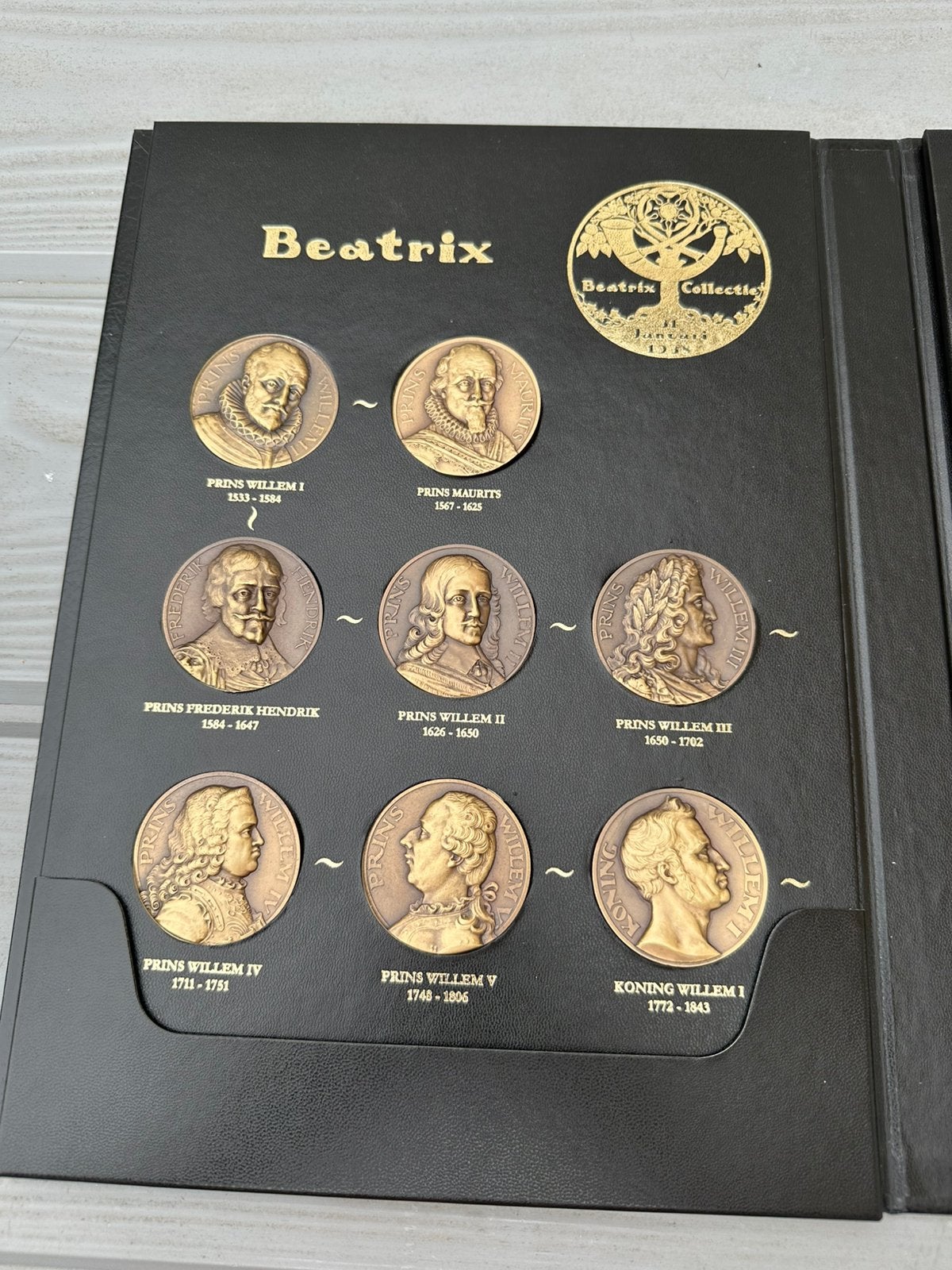 Beatrix Collectie brons J.C Wienecke, Ophalen of Verzenden, Brons, Nederland
