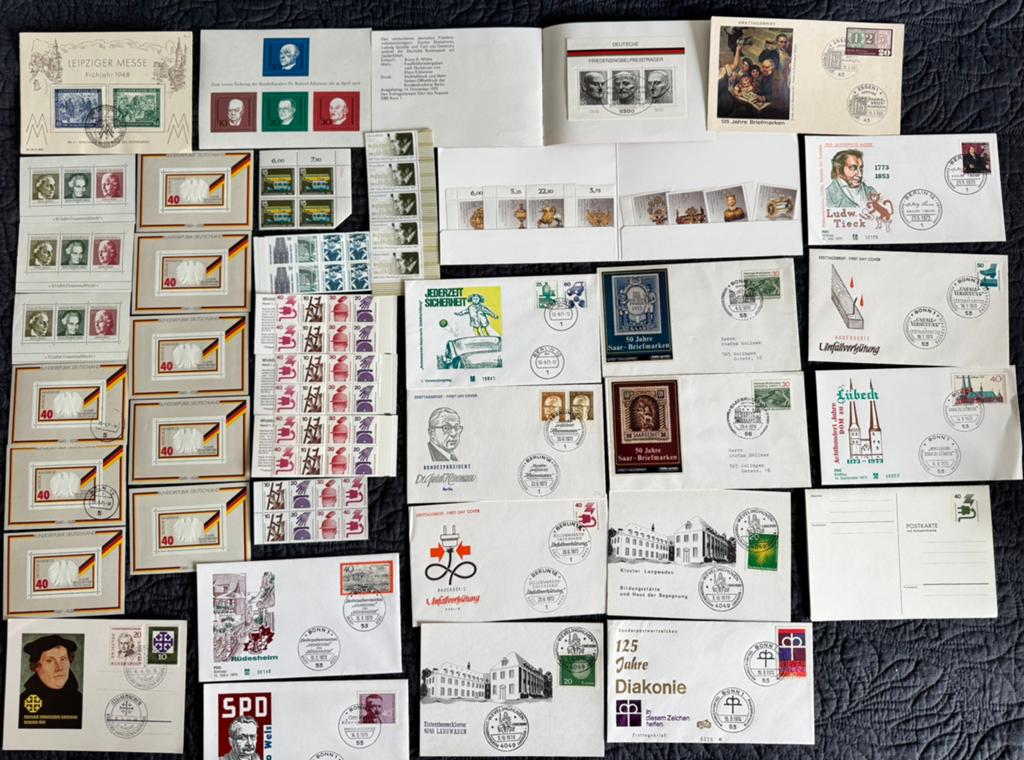 Collectie Duitse postzegels en eerste dag enveloppen, Ophalen, Overige periodes, Gestempeld