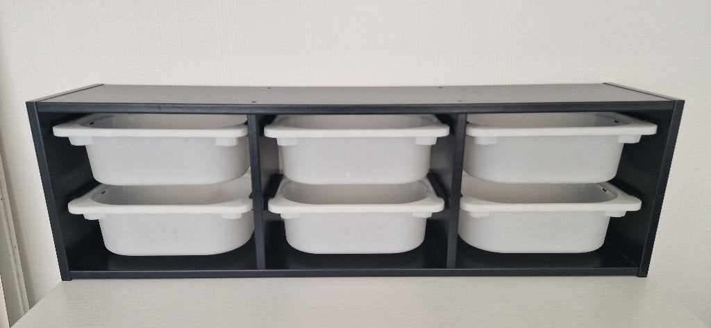 Wand opberger met vakken, Ophalen, Gebruikt, Wanddecoratie
