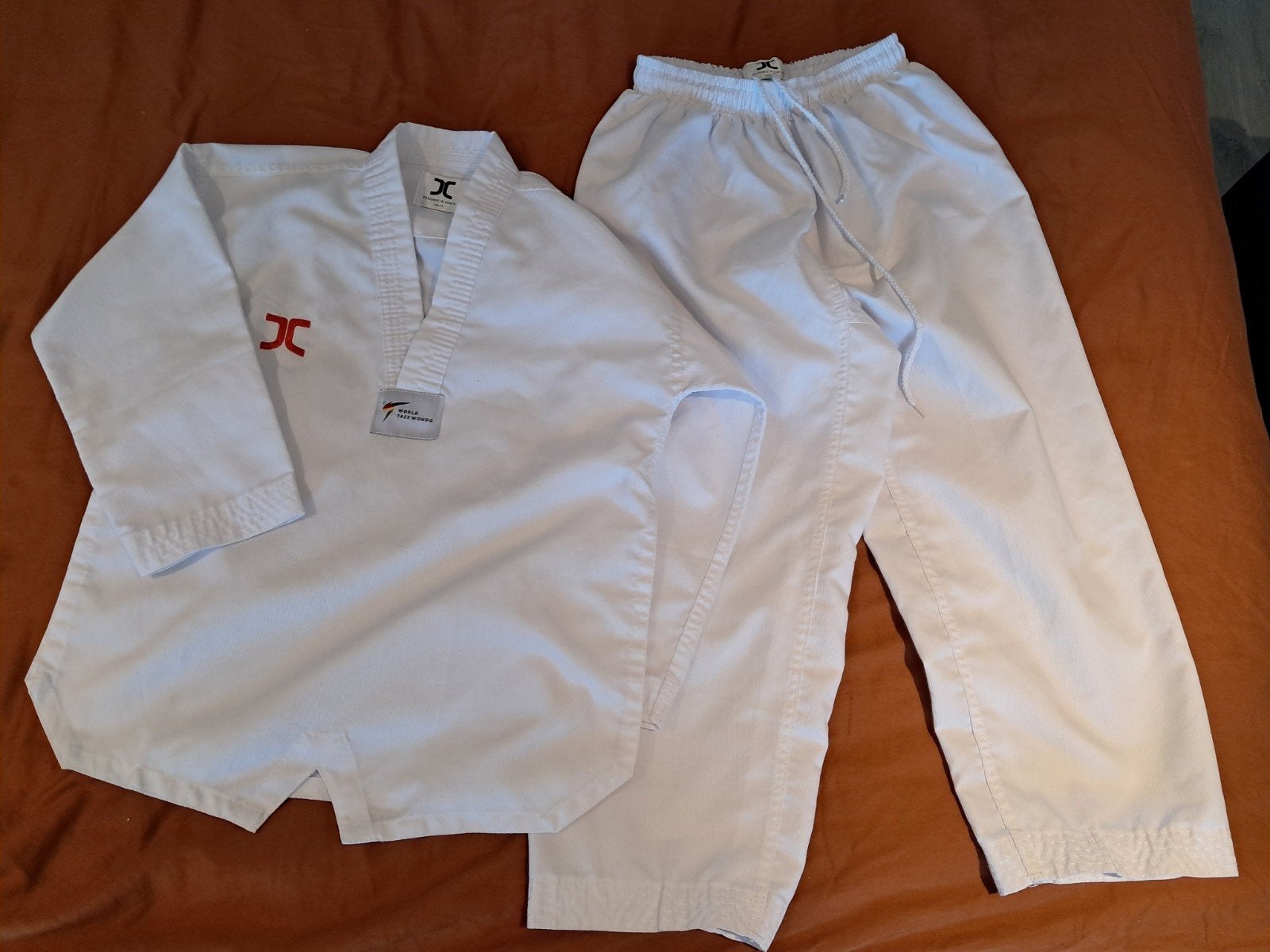 Taekwondo pak mt 140, Ophalen, Taekwondo, Maat XS of kleiner, Vechtsportpak