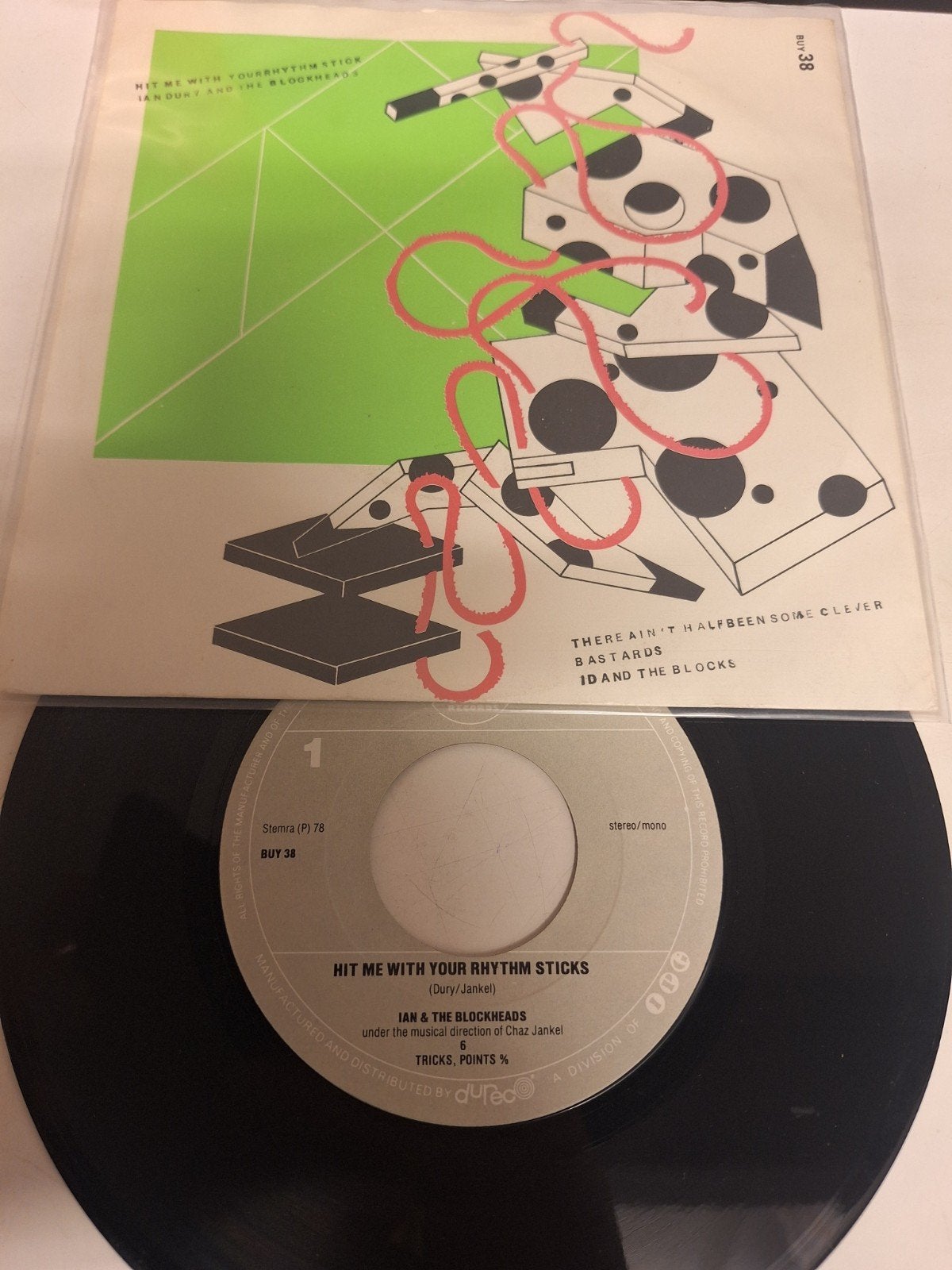 Ian Dury & the Blockheads - Hit me with your Rhythmstick '78, Cd's en Dvd's, Fotohoes, Verzenden, 7 inch, Pop