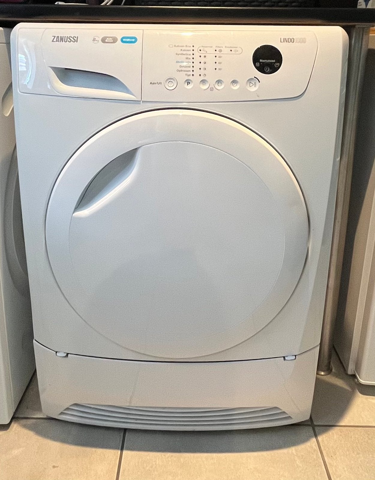 Zanussi Warmtepompdroger in zeer goede staat, Ophalen, Overige typen, 8 tot 10 kg, Zo goed als nieuw