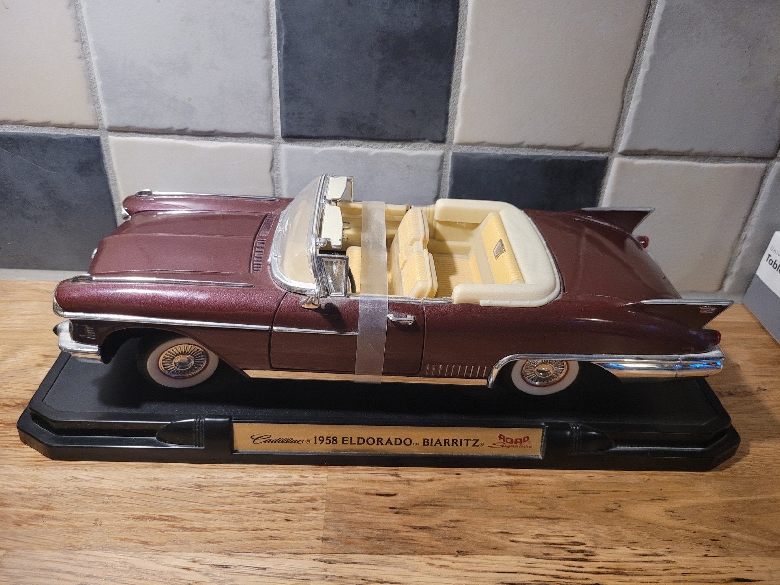 Cadillac 1958 Eldorado Biarritz Modelauto, Ophalen of Verzenden, Zo goed als nieuw, Auto, Overige merken