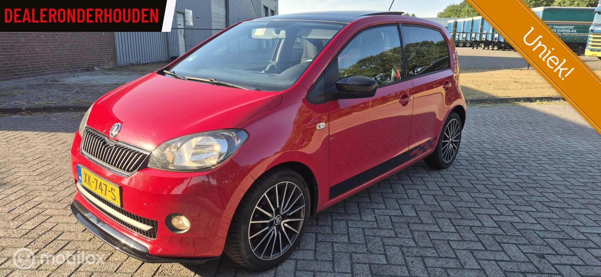 UNIEKE Citigo 1.0 Greentech Monte Carlo / Electrisch Panodak, Voorwielaandrijving, Euro 5, Stof, Gebruikt