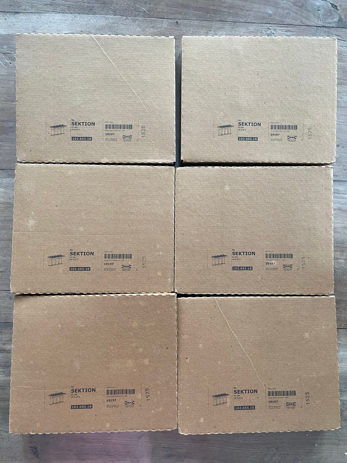 IKEA Sektion Poten (6 stuks) - Nieuw in doos, Ophalen, Nieuw