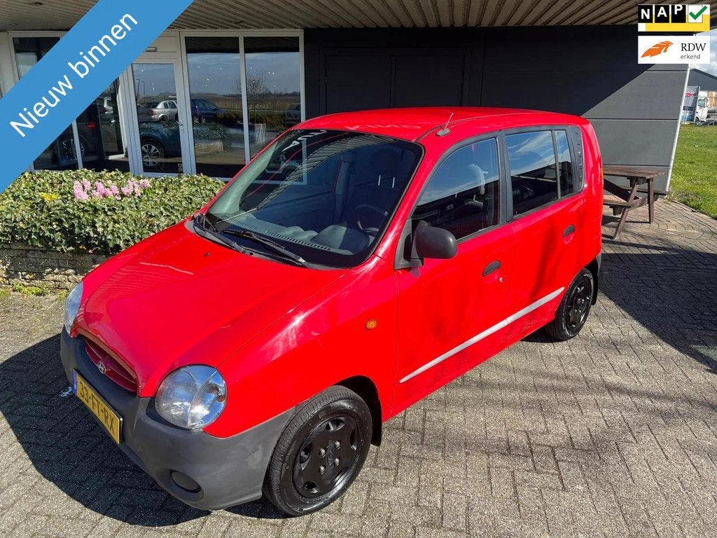 Hyundai Atos Multi 1.0i GLS AC I CV I STRB I APK+NAP, Auto's, Hyundai, Stof, Zwart, 4 cilinders, 400 kg