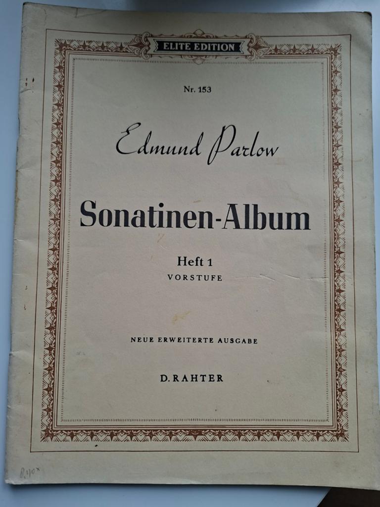 Edmund Parlow - Sonatinen-Album Heft 1 (Pianomuziek), Ophalen of Verzenden