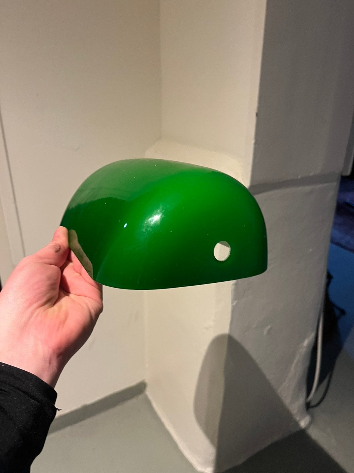 Notaris Lampenkap groen glas - nieuw, Ophalen of Verzenden