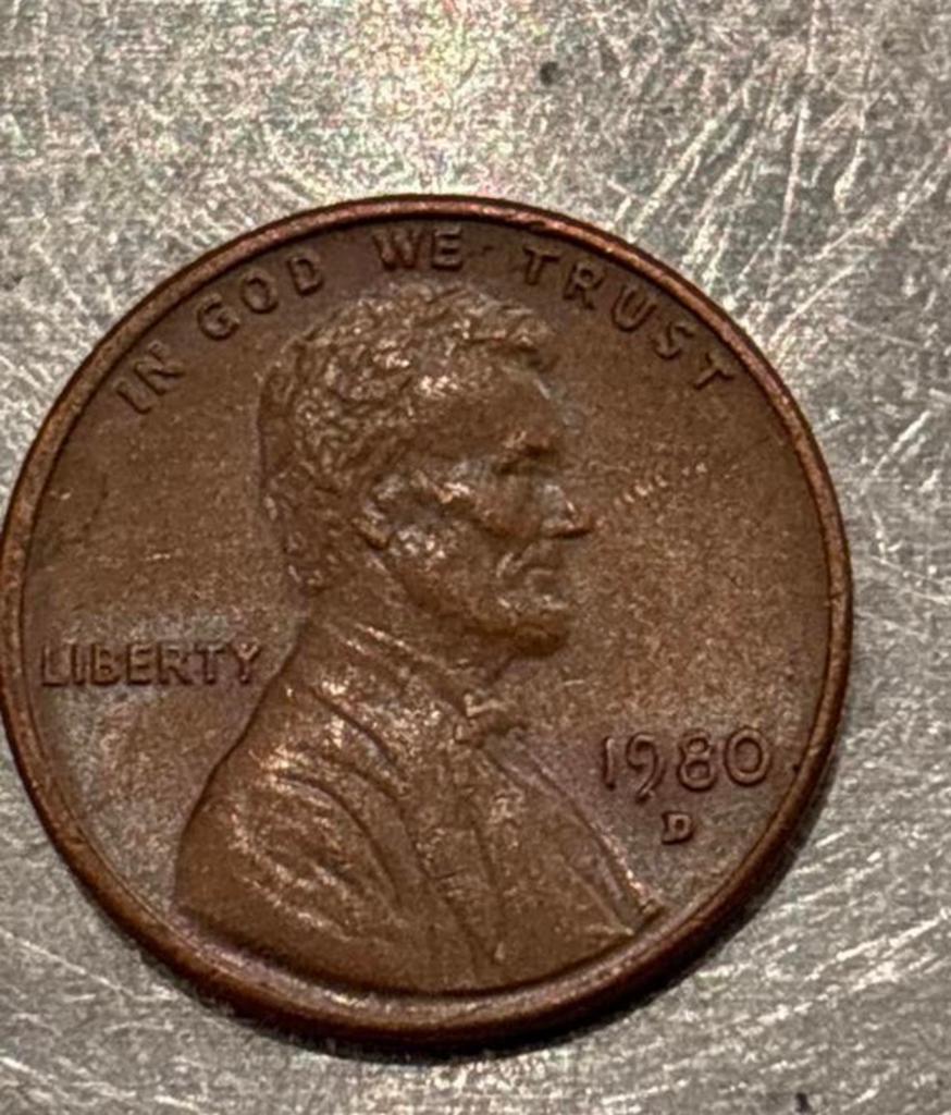 1980 Lincoln Cent (Penny) - Amerikaanse munt, Ophalen of Verzenden, Losse munt