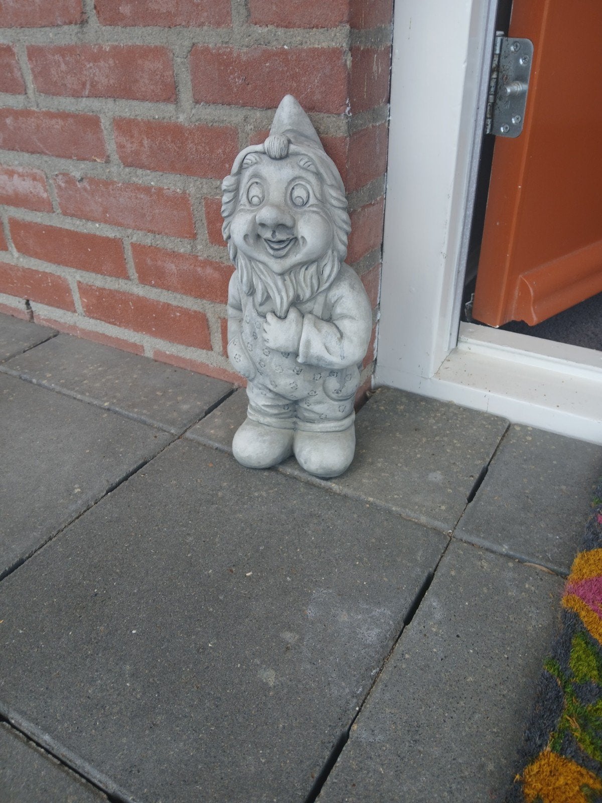 Betonnen Tuinkabouter - Charmante Decoratie voor Buiten, Gebruikt, Ophalen of Verzenden, Landelijk, Grijs