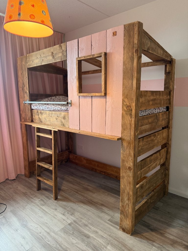 Hoogslaper, Ophalen, 85 tot 100 cm, Gebruikt, Lattenbodem