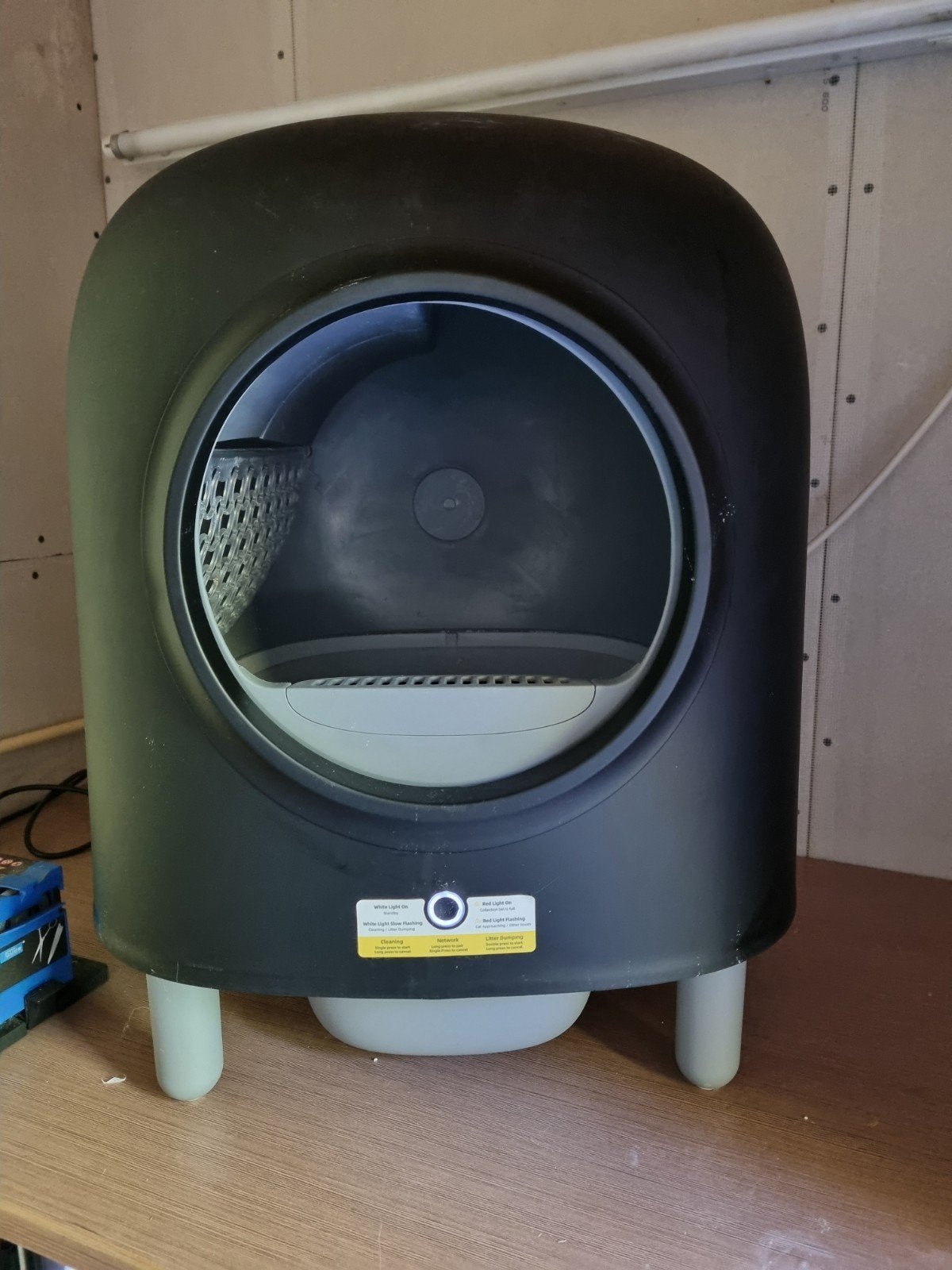 Petree cube automatische kattenbak, Dieren en Toebehoren, Ophalen, Zelfreinigend, Zo goed als nieuw, Gesloten
