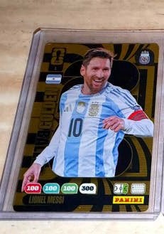 Panini Adrenalyn XL WK 26  Messi Golden Baller, Ophalen of Verzenden, Zo goed als nieuw, Buitenlandse clubs, Spelerskaart