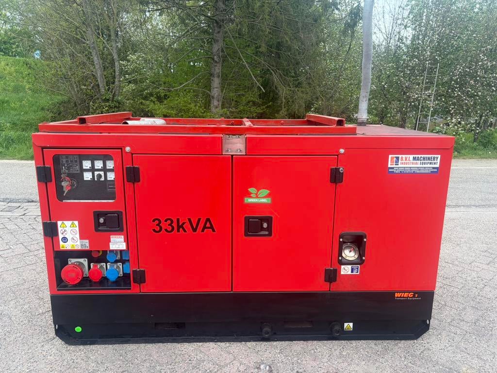 Europower 33 kVA Kubota aggregaat nieuwstaat, Doe-het-zelf en Verbouw, Ophalen of Verzenden, Zo goed als nieuw, Dieselolie