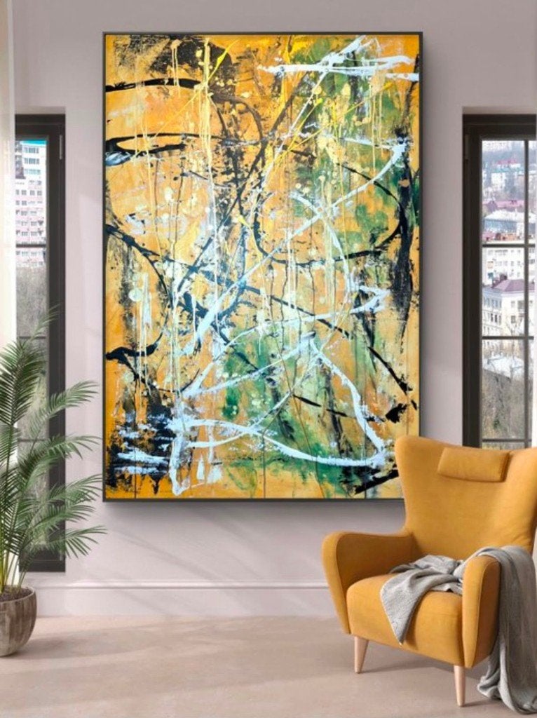 Michał Lenartowicz – Touch of Gold XXL – 160 x 110 cm, Ophalen of Verzenden