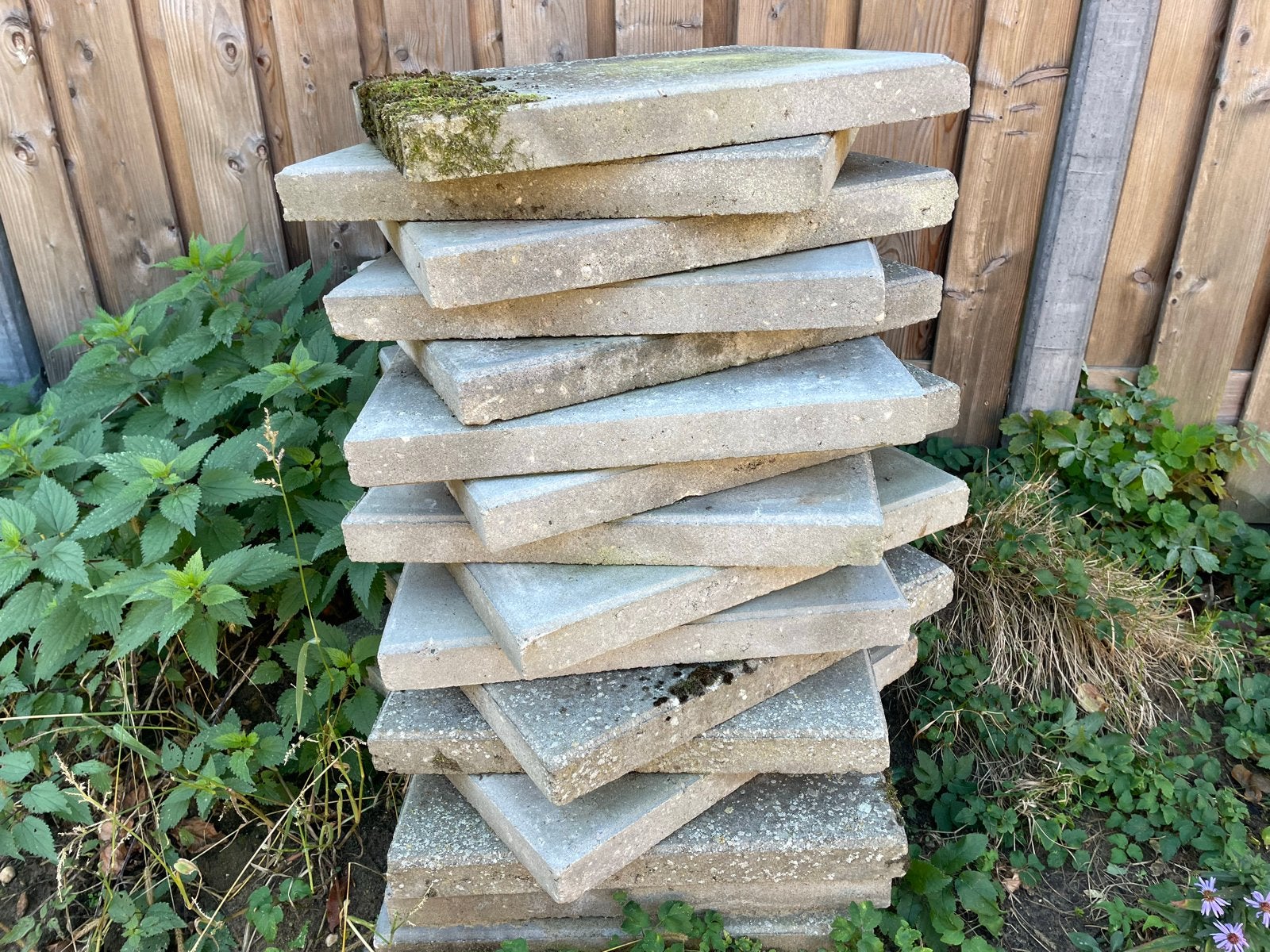 Gebruikte betonnen terrastegels, Ophalen, Gebruikt, Minder dan 5 m², Beton