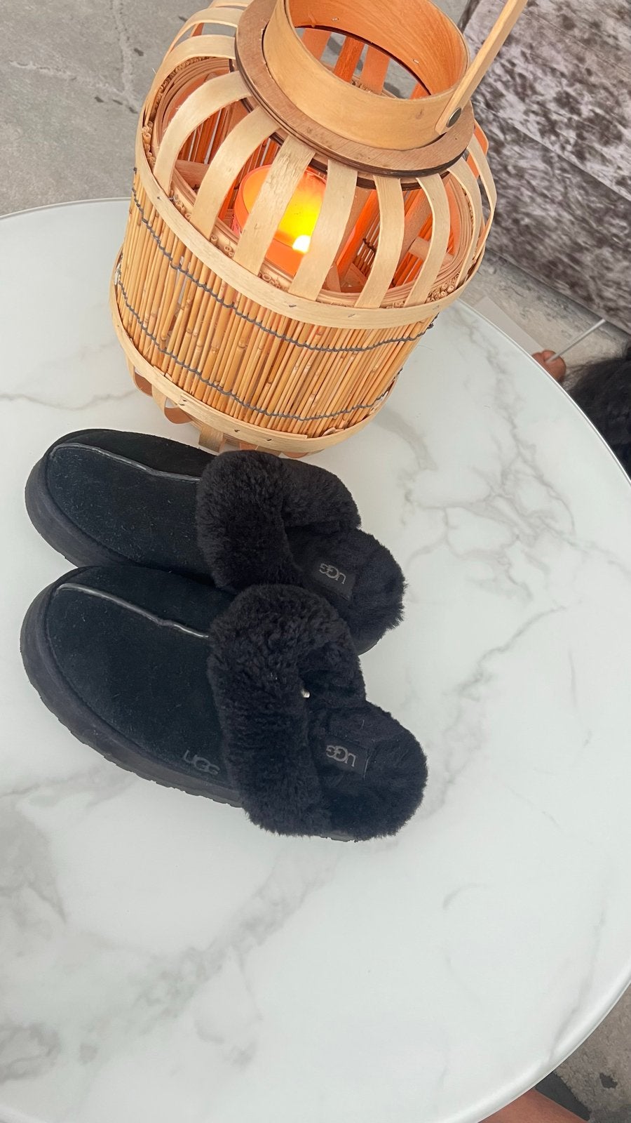 Uggs pantoffels maat 40, Ophalen of Verzenden, Gedragen, Zwart, Pantoffels of Sloffen