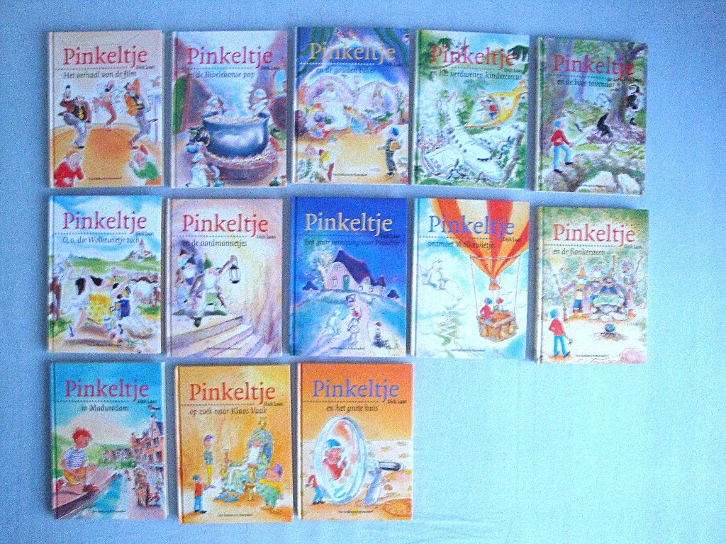 13 delen Pinkeltje nieuwe editie/uitgave- Dick Laan, Ophalen of Verzenden, Gelezen, Dick Laan, Fictie algemeen