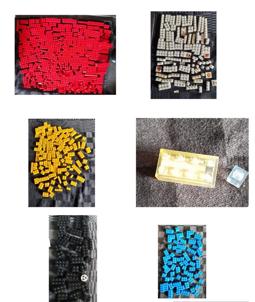 Vintage Lego: 661 diverse Soorten Steentjes en Kleuren, Ophalen of Verzenden, Gebruikt, Losse stenen, Lego