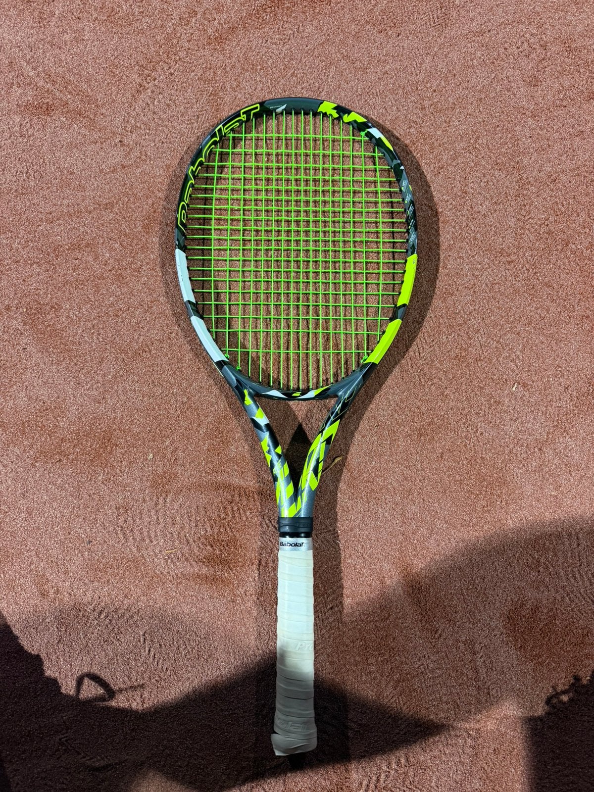 Babolat Pure Aero 300gr, L2, Ophalen of Verzenden, Zo goed als nieuw, Racket