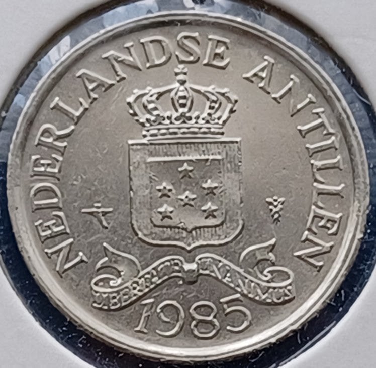 Nederlandse Antillen 25 cent 1985 - Beatrix FDC, Verzenden, Koningin Beatrix, 25 cent, Losse munt