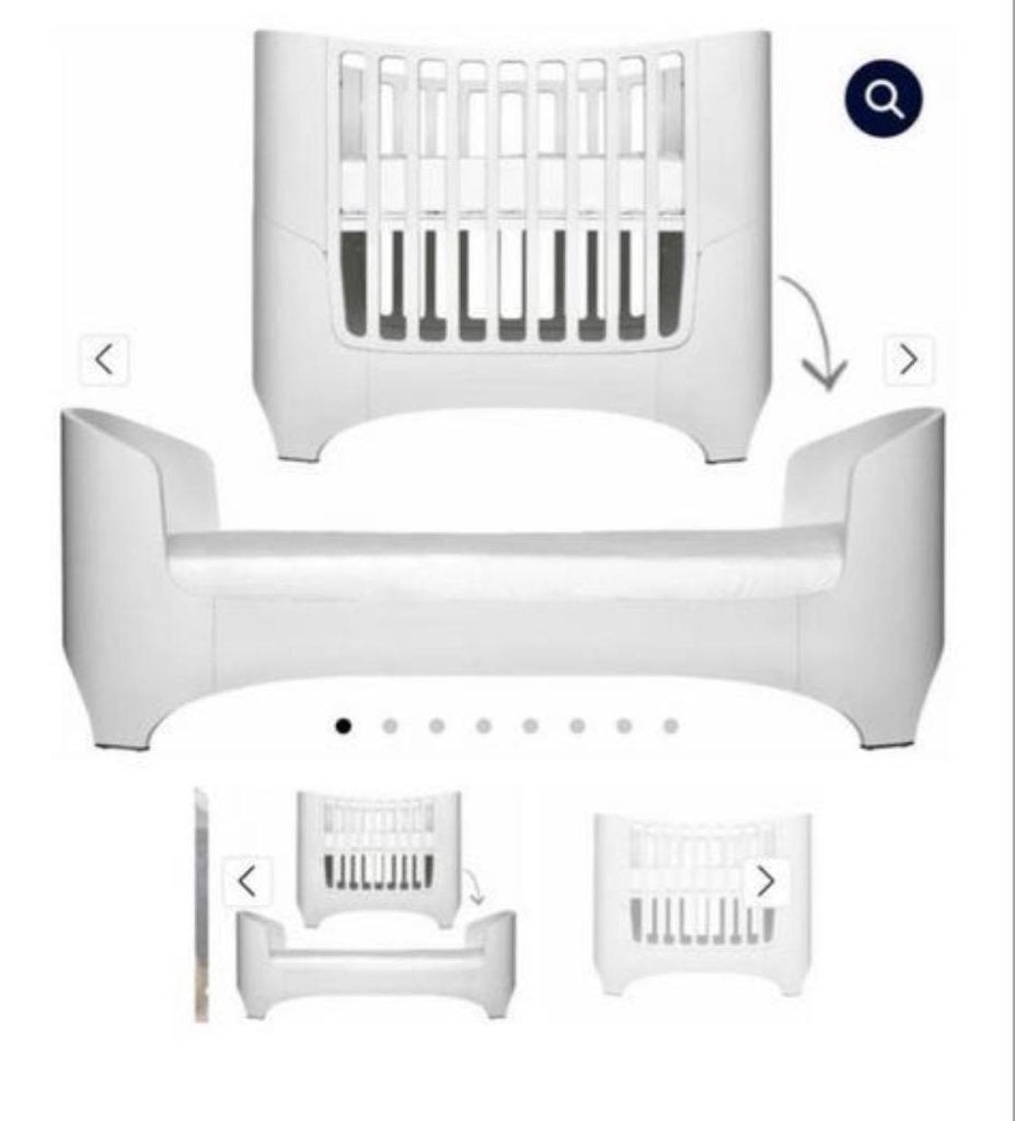 Leander junior bed - Wit (uitbreidbaar), Kinderen en Baby's, Ophalen, Gebruikt, Ledikant