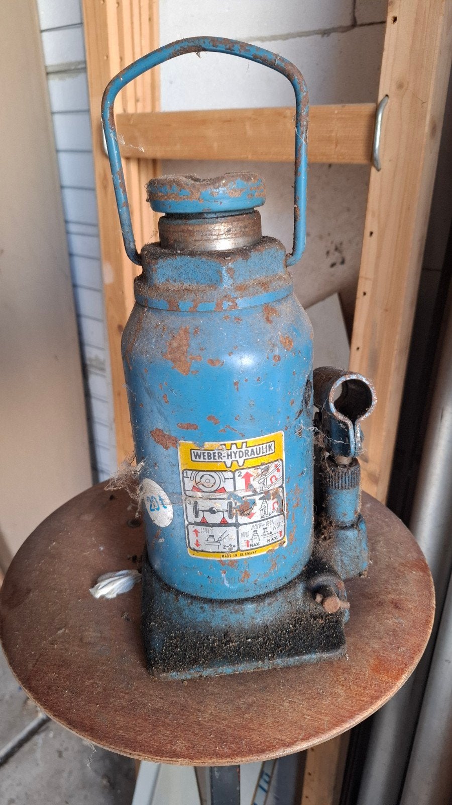 Weber Hydraulik Potkrik - 20T - Gebruikt, Ophalen