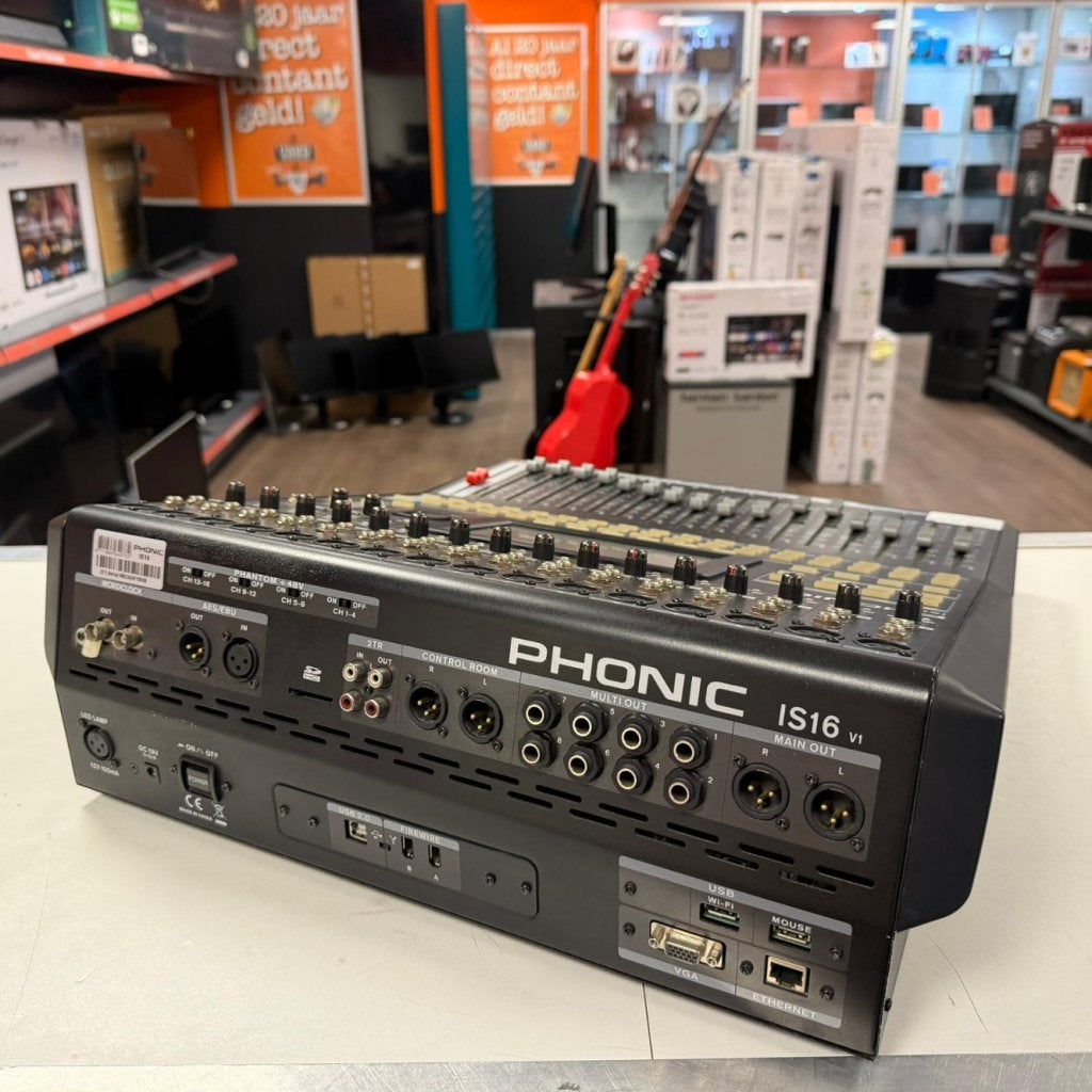 Phonic IS16 V1 Digitale Mixer, Flex Ltd., Gebruikt, https://flex.com/contact-us, Nobelstraat 10, 5807 GA Oostrum LB, Limburg, Nederland