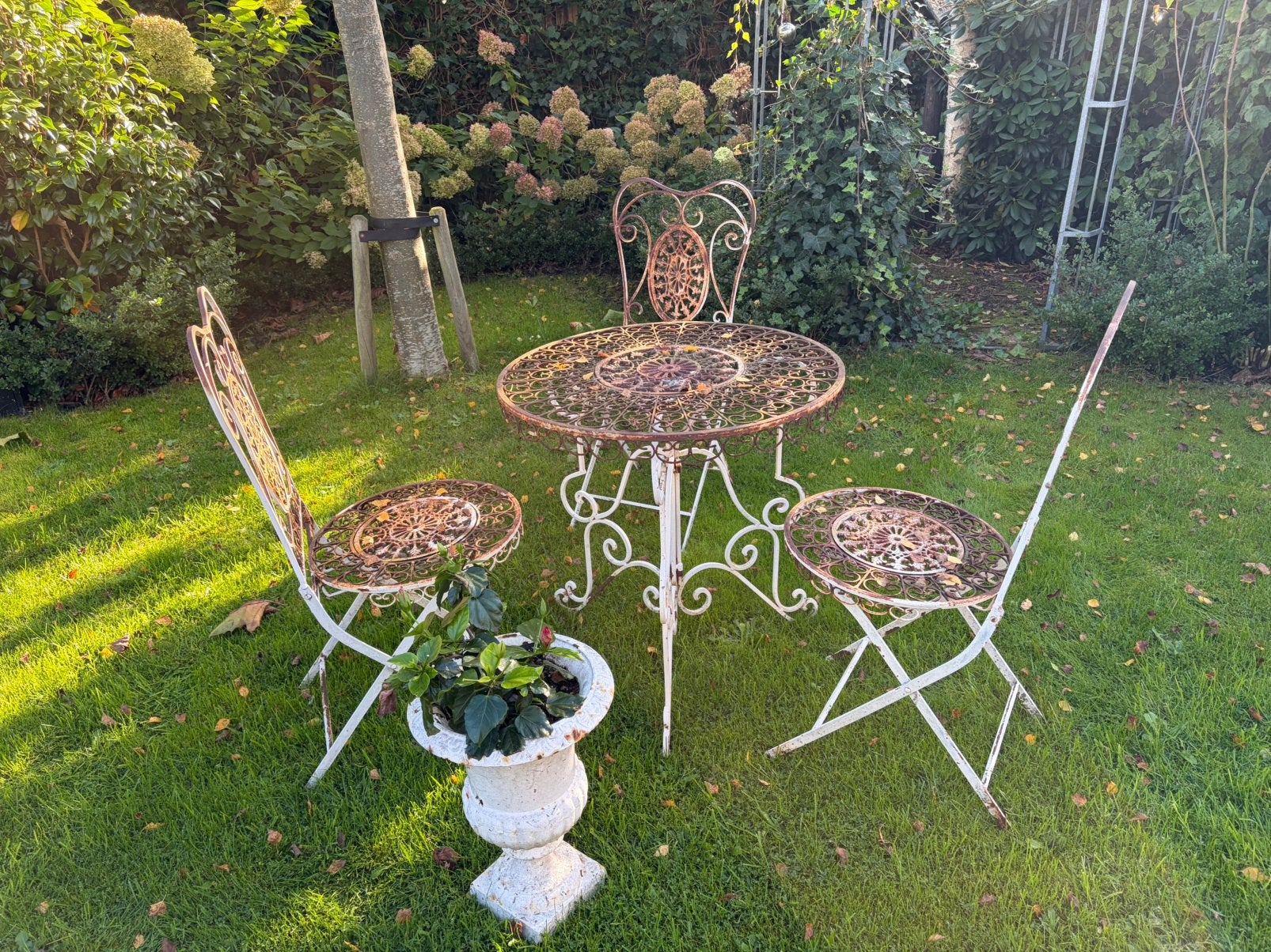 Brocante tuinset, Ophalen, Gebruikt, Tuinset