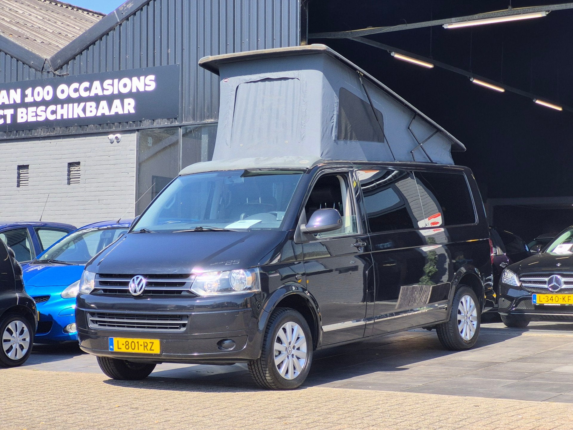 Volkswagen MULTIVAN |Camper|Trekhaak|D.riem vv|Leder|Cruise, Automaat, Euro 5, Gebruikt, Zwart
