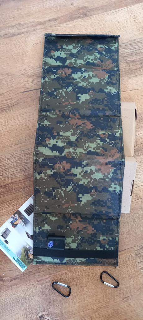 Krachtige draagbare + Opvouwbare Zonnepanelen 50W Camouflage, Ophalen of Verzenden, Nieuw