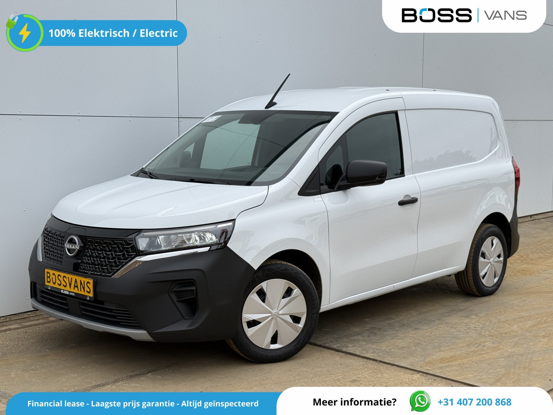 Nissan Townstar EV 45kWh L1 260km WLTP LED Climate Control C, Auto's, Bestelauto's, 45 kWh, Gebruikt, Zwart, 260 km