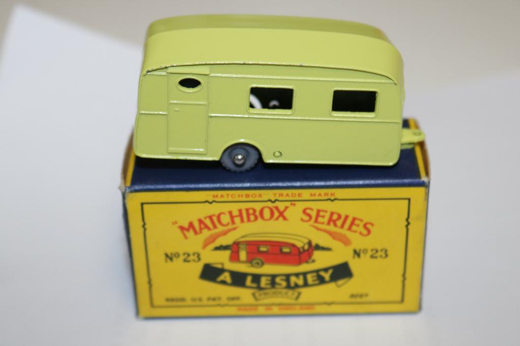 Matcbox 23 Berkeley Caravan in een uitmuntende staat  €50, Ophalen of Verzenden, Zo goed als nieuw, Auto, Matchbox