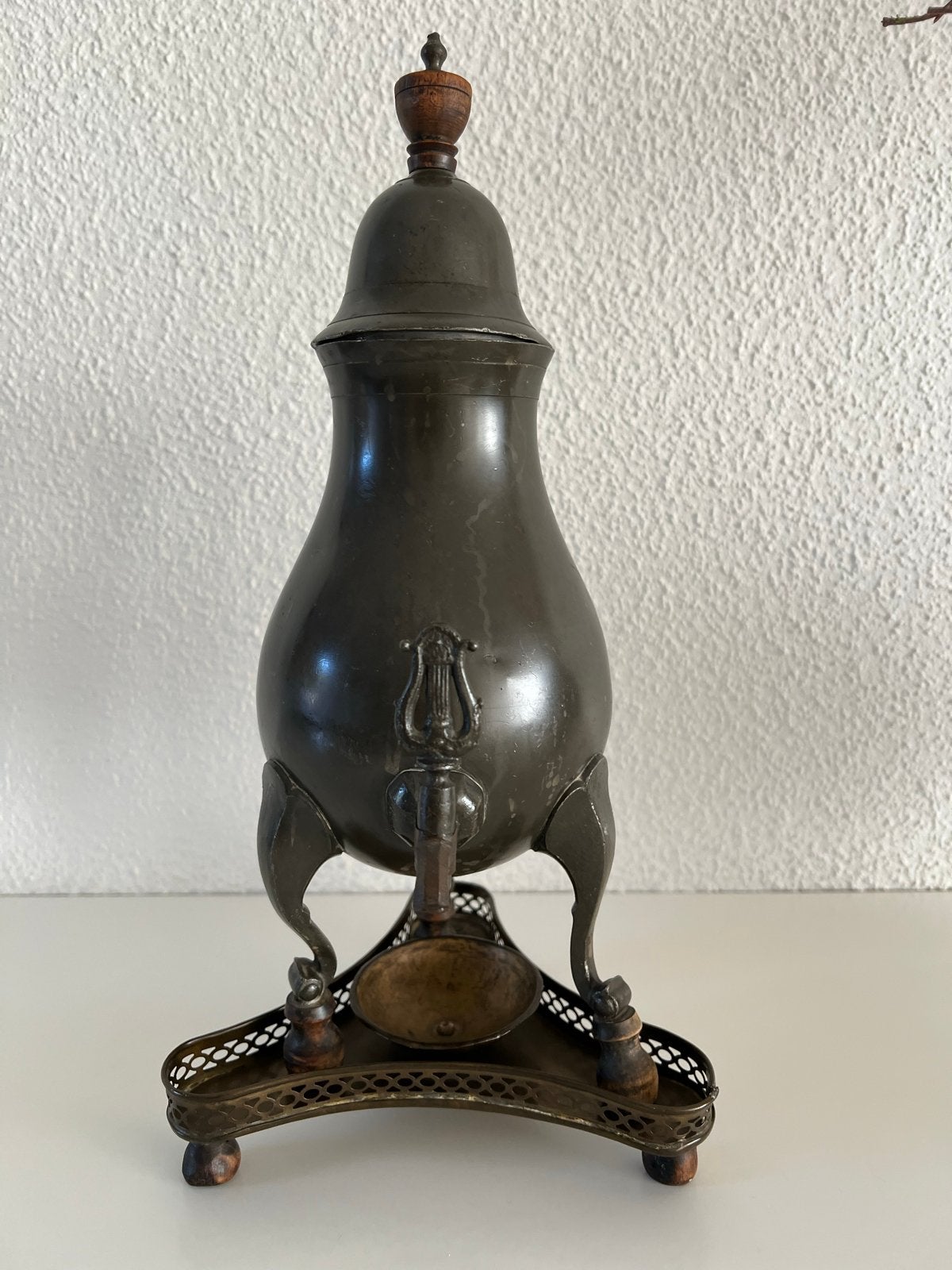 Antieke Nederlandse Tinnen Kraantjeskan, Ophalen of Verzenden