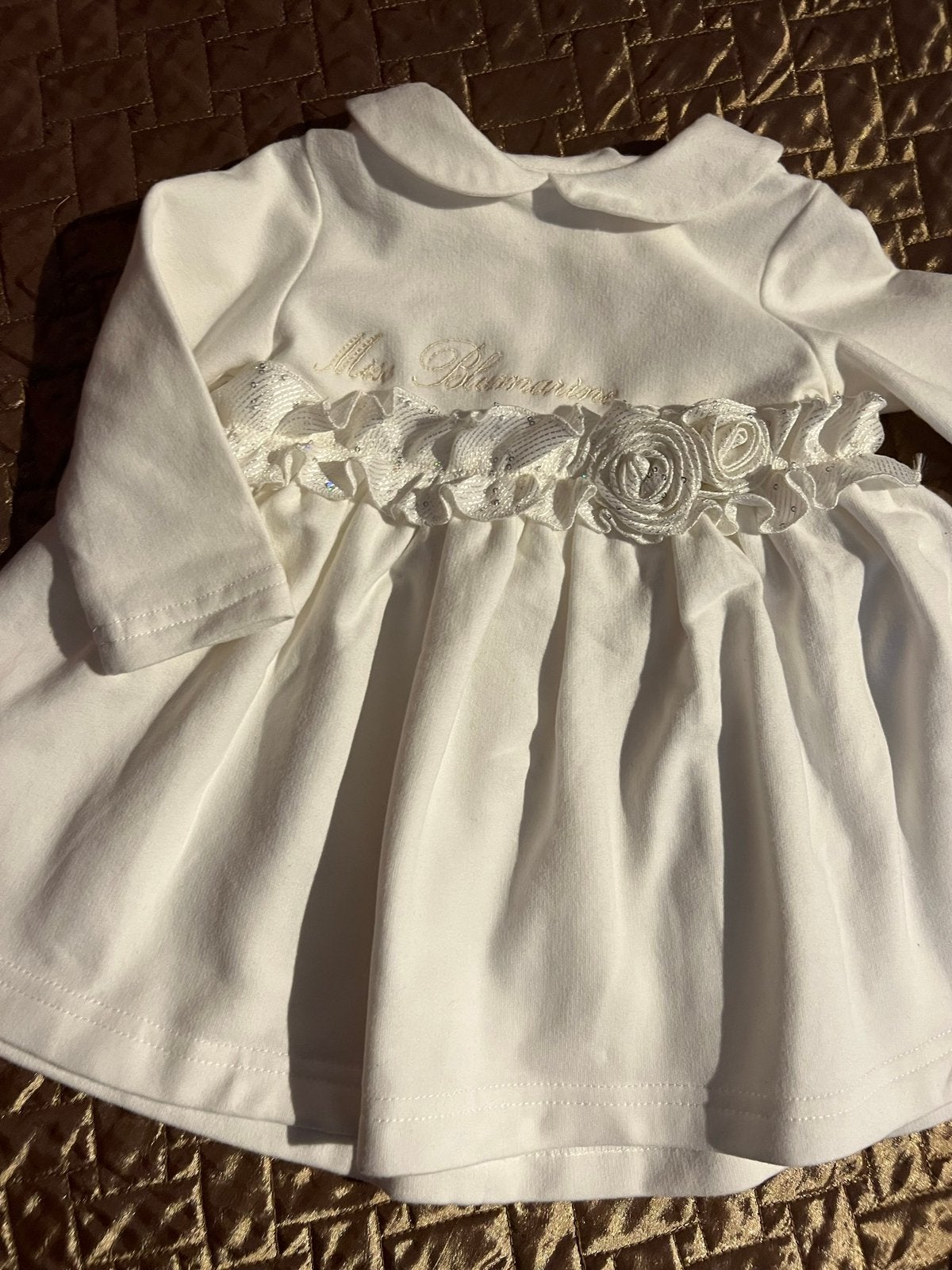 BLUMARINE jurk maat 68 ZGAN velours, Meisje, Jurkje of Rokje, Ophalen of Verzenden, Zo goed als nieuw
