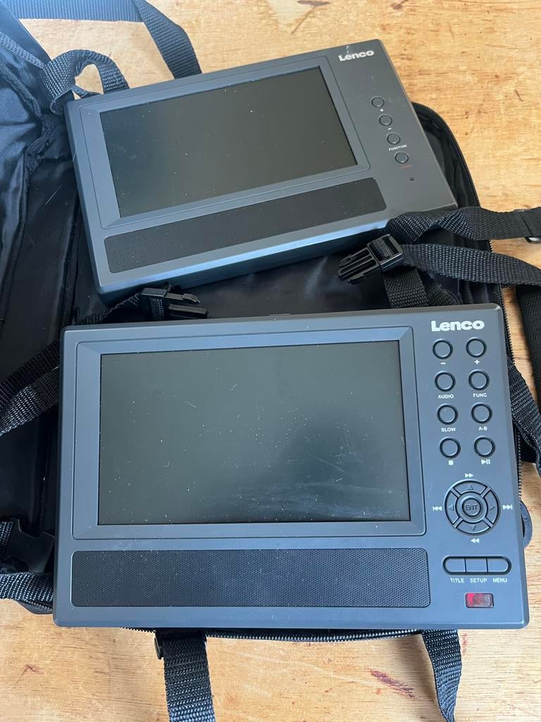 Lenco MES-210 portable DVD speler, 2 schermen + opbergtas, Audio, Tv en Foto, Dvd-spelers, Gebruikt, Draagbaar, Ophalen of Verzenden