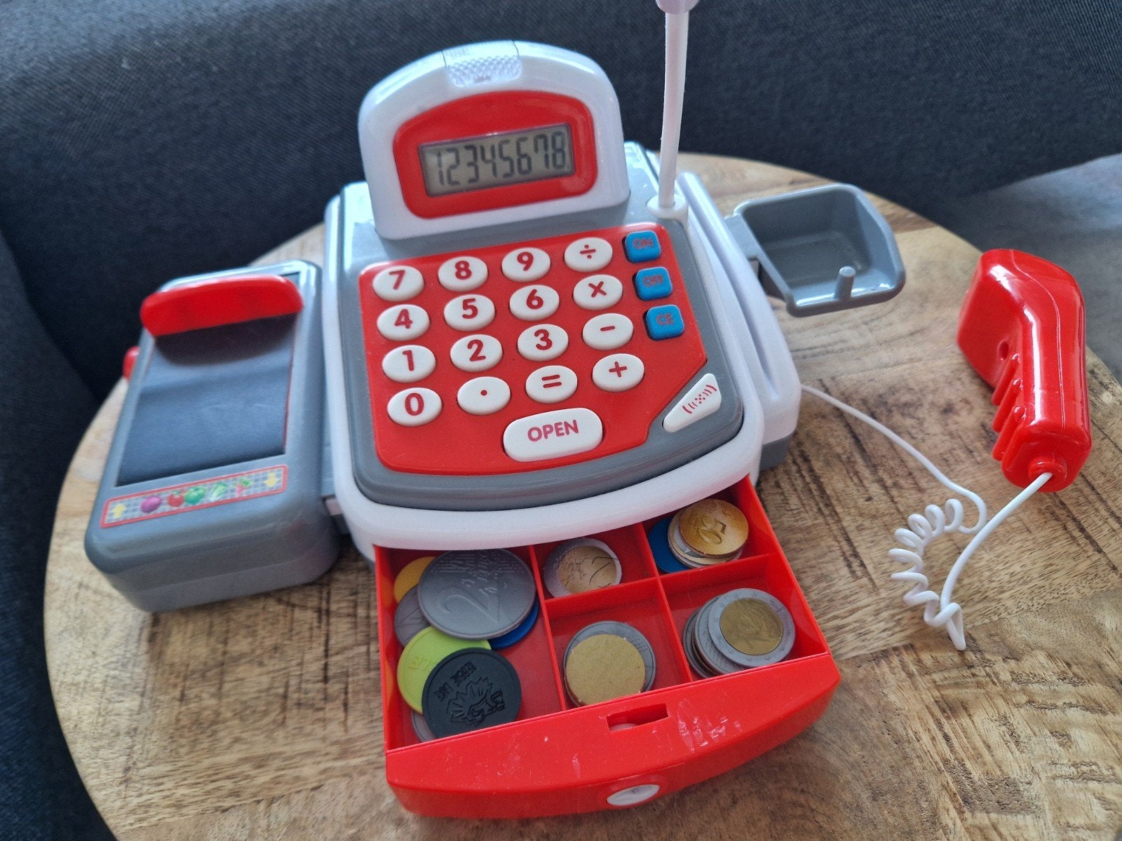 Speelgoed kassa met scanner en microfoon, Ophalen of Verzenden, Gebruikt, Jongen of Meisje