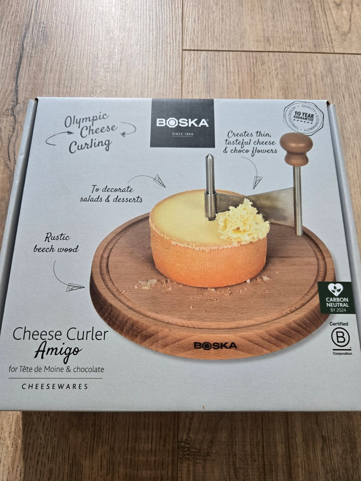 Boska Cheese Curler Amigo - Kaaskruller voor Tête de Moine, Overige typen, Hout, Nieuw, Ophalen of Verzenden