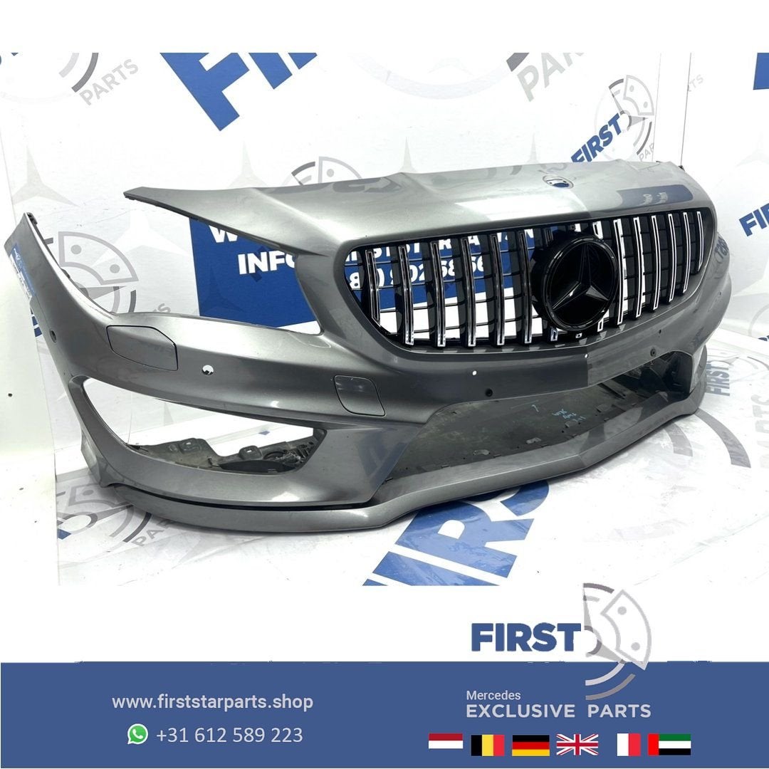 W117 BUMPER C117 CLA45 AMG VOORBUMPER WIT ZWART GRIJS ROOD B, Gebruikt, -, Voor, Ophalen of Verzenden